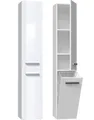 Produktbild: MAGOWA Badkommode Badezimmerschrank NEL IV – Stilvoll, funktional & platzsparend, Tiefe: 30 cm Breite: 31 cm Höhe: 174 cm