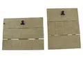 Produktbild: FRANK FLECHTWAREN Fotohalter Wood, 2er Set, naturfarbener Aufsteller aus Holz, Schwarze Metallklammer zum Anheften von Foto oder Menükarte, Maße: 23 x 18 cm, 18 x 23 cm