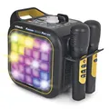 Produktbild: VTech Karaoke Light Party Duo Golden Edition, leistungsstarker Lautsprecher, Karaoke, tragbar, mit Bluetooth, 40 W, inkl. 2 kabellosen Mikrofonen, Sprachentfernung, Touchpad, integrierter Griff