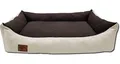 Produktbild: Odolplusz XXL - Hundebett für große Hunde - Hundekissen - Hundesofa mit Wendekissen | Bezug abnehmbar und waschbar (Braun-Beige)