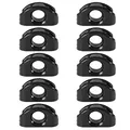 Produktbild: Nautika 10x Leitöse für Segelboot versch. Größen Kunststoff Schwarz Schot-Durchführung Öse Auge Führung Seil Beine Tauwerk Boot Beschlag Größe bis max. 13 mm Seildurchmesser