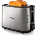 Produktbild: Philips HD2650/90 Toaster edelstahl (950 W, 8 Bräunungsstufen, Brötchenaufsatz, Auftau- und Aufwärmfunktion, Stopp-Taste, Liftfunktion) edelstahl