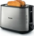 Produktbild: Philips Toaster HD2650/90 Viva Collection | 2 Scheiben | 950 Watt | Auftaufunktion | Brötchenaufsatz | Edelstahl