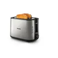 Produktbild: Philips Doppelschlitz Toaster inkl Brötchenaufsatz, Metall, Schwarz (HD2650/90)