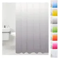 Produktbild: Sanilo Duschvorhang, viele einfarbige Duschvorhänge zur Auswahl, hochwertige Qualität, inkl. 12 Ringe, wasserdicht, Anti-Schimmel-Effekt (180 x 200 cm, Grau)