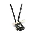 Produktbild: Tenda E33 WiFi 6E WLAN Karte (AX5400 Tri-Band 6GHz:2402Mbps+ 5GHz:2402Mbps+2.4GHz:574Mbps) 2 Abnembare Antennen, Bluetooth 5.2, PCIe WLAN Karte für PC, WPA3, unterstützt Windows 11/10(64-bit)
