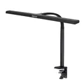 Produktbild: FeinTech Schreibtischlampe klemmbar 80 cm LED dimmbar Screenbar mit extra großer Leuchtfläche für ein schreibtischfüllendes Licht, LTL00321E Schwarz