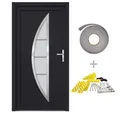 Produktbild: vidaXL Haustür, Eingangstür Anthrazit 98x190 cm PVC