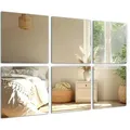 Produktbild: Tulup Wandspiegel, Transparent, Glas, Quadratisch, 20x20x0.4 cm, Spiegel, Wandspiegel