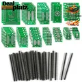 Produktbild: SMD zu DIP Adapter Platine PCB Prototype Kit 12 Typen mit 40 Stück Stiftleiste