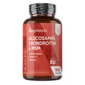 Produktbild: Glucosamin Chondroitin - 180 Kapseln - Knochen & Gelenke - Vitamin C - Ingwer