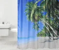Produktbild: Sanilo Duschvorhang Karibik 180 x 200 cm, 100% wasserdicht, Anti-Schimmel-Effekt, hochwertige Qualität