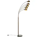 Produktbild: Qazqa Stehlampe Sixties, ohne Leuchtmittel, E14, Bronze, Design, Stahl, 5-flammig