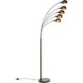 Produktbild: Design-stehlampe Dunkelbronze Mit Goldenen 5 Lichtern - Sixties Marmo