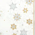 Produktbild: 20 kleine Cocktailservietten Stars & Swirls silver Sterne Wirbel silber 25x25cm
