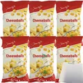 Produktbild: Jeden Tag Cheeseballs Pikant würziger Mais Snack mit Käsegeschmack 6er Pack (6x150g Packung) + usy Block