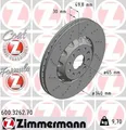 Produktbild: 2x Bremsscheibe Zimmermann 600.3262.70 2 Bremsscheiben Vorderachse Vorne