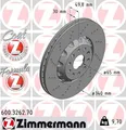 Produktbild: 2x Bremsscheibe FORMULA Z ZIMMERMANN 600.3262.70 für AUDI SKODA VW SEAT TIGUAN 8