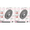 Produktbild: 2x ZIMMERMANN BREMSSCHEIBEN 340mm BREMSSCHEIBE ZWEITEILIG GELOCHT INNENBELÜFTET