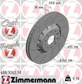 Produktbild: 2x ZIMMERMANN Bremsscheibe Vorderachse für VW