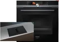 Produktbild: Dampfbackofen SIEMENS HS858GXB6 Multifunktion EEK: A+ / EX877LX67E Kochfeldabzug