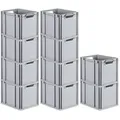 Produktbild: PROREGAL SparSet 10x Eurobox NextGen Economy, Griffe offen, HxBxT 32x30x40cm, 30 Liter, Eurobehälter, Box, Transportbehälter