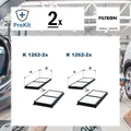 Produktbild: 2x ORIGINAL® Filtron K 1262-2x Filter, Innenraumluft für Mazda 2 2 Stufenheck