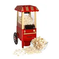Produktbild: celexon CinePop CP500 Retro Jahrmarkt-Wagen Popcornmaschine | kleiner Kirmes Popcorn Maker zum befüllen mit Mais | Heißluft-Zubereitung fettarm & öl‑frei