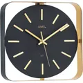Produktbild: Funkwanduhr AMS, gold (schwarz, goldfarben), Wanduhren, B/H/L: 28cm x 5cm x 28cm, Quarzuhr,Wohnzimmer,Esszimmer,Küche,Arbeitszimmer,Büro,Flur