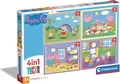 Produktbild: Clementoni Puzzle 4in1 Peppa Pig SuperKolor 21516