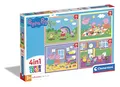Produktbild: Clementoni - 21516 - Supercolor Puzzle 4 In 1 - Peppa Pig - Puzzle 12,16,20,24 Teile Ab 3 Jahren, Buntes Kinderpuzzle Mit Besonderer Leuchtkraft & Farbintensität, Geschicklichkeitsspiel Für Kinder