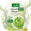Produktbild: Alsiroyal Algenöl 1050 (30 Kapseln) – Omega 3 hochdosiert mit DHA & EPA - 1 Kapsel pro Tag - unterstützt Herz-, Gehirnfunktion & Sehkraft - Vegan - für 30 Tage