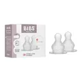 Produktbild: BIBS 2er-Pack Flaschensauger. Anti-Kolik. Extra Sauger für BIBS Babyflaschen. Runde Saugerform. - Silikon. Slow Flow