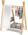 Produktbild: MUSTERKIND® Puppenkleiderschrank Puppen-Garderobe - Viola, natur/weiß