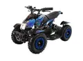 Produktbild: Elektro-Kinderquad Cobra, 800 Watt, bis 24 km/h, ab 8 Jahren, Federung, 3x 12V-Akku, Scheibenbremsen (Blau/Schwarz)