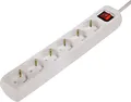 Produktbild: Hama Distribution Panel 6-Way with Switch/Children Protection - Verlängerungsschnur - Wechselstrom 230 V - output connectors: 6 - 3,0m - weiß (00030533)