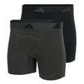 Produktbild: adidas Herren Boxer Brief (2PK) -Active Flex Cotton Ergonomic Boxershorts, 902 Assorted, M (2er Pack)