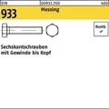 Produktbild: Sechskantschraube DIN 933 VG M8x 40 Messing 100 Stück