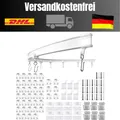 Produktbild: Biegbare Duschen-Vorhangschiene | 5m Gebogen | Silber