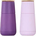 Produktbild: AdHoc Set Pfeffer- und Salzmühle Scape, dark purple&light purple, CeraCut Ceramic Mahlwerk, Kunststoff/Ei (Pfeffer, Salz) (43350308)