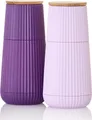 Produktbild: AdHoc MP156 Set Salzmühle und Pfeffermühle Scape Dark Purple & Light Purple, Kunststoff | Eichenholz