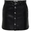 Produktbild: ONLY Lederrock Amazing-Liora (1-tlg) Plain/ohne Details schwarz M