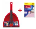 Produktbild: Vileda Kehr-Set 2 in 1 Rot + Universaltuch Vileda Actifibre Rosa GRATIS