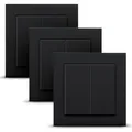 Produktbild: Senic Friends of Hue Smart Switch Set 3x schwarz kabellos für Philips Hue