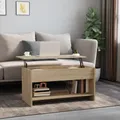 Produktbild: Couchtisch Sonoma-Eiche 102x50x52,5 cm Holzwerkstoff