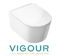 Produktbild: VIGOUR WHITE Wand-WC Hänge-WC PowerFlush WC-Becken spülrandlos WC-Sitz SoftClose