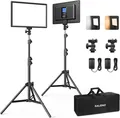 Produktbild: RALENO LED Videoleuchte 2 Pack 180cm Stativ 8000mAh