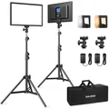 Produktbild: Raleno LED Videoleuchte mit 192 LEDs - Inklusive Handyhalter und Ladegerät