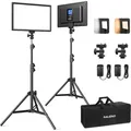 Produktbild: 2er-Pack LED Videoleuchten für  Ausleuchtung und Stabilität