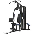 Produktbild: DIONE HG6 - Fitness Station - Homegym - Krafstation - Fitnessstation - Mit Beinpresse - 80kg Gewichtsblock - Sitzkissen